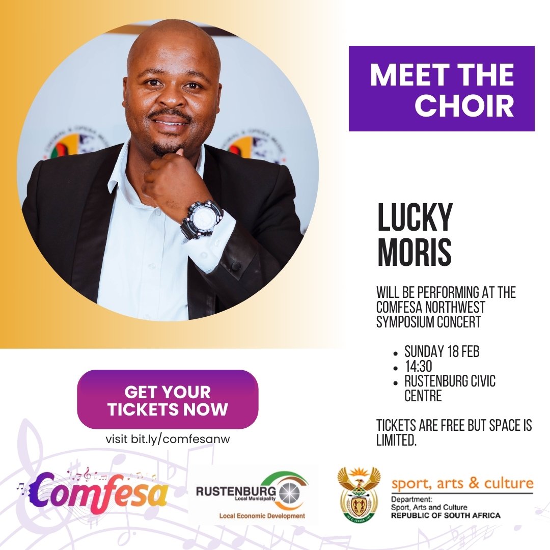 COMFESA North West Symposium Choir 2024 Lucky Moris Poster