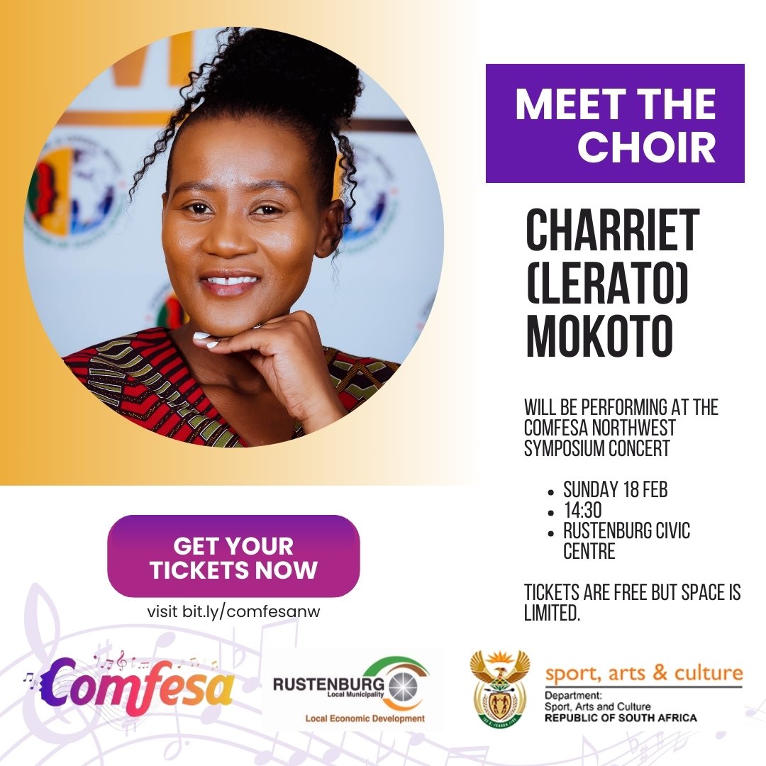 COMFESA North West Symposium Choir 2024 Lerato Mokoto Poster