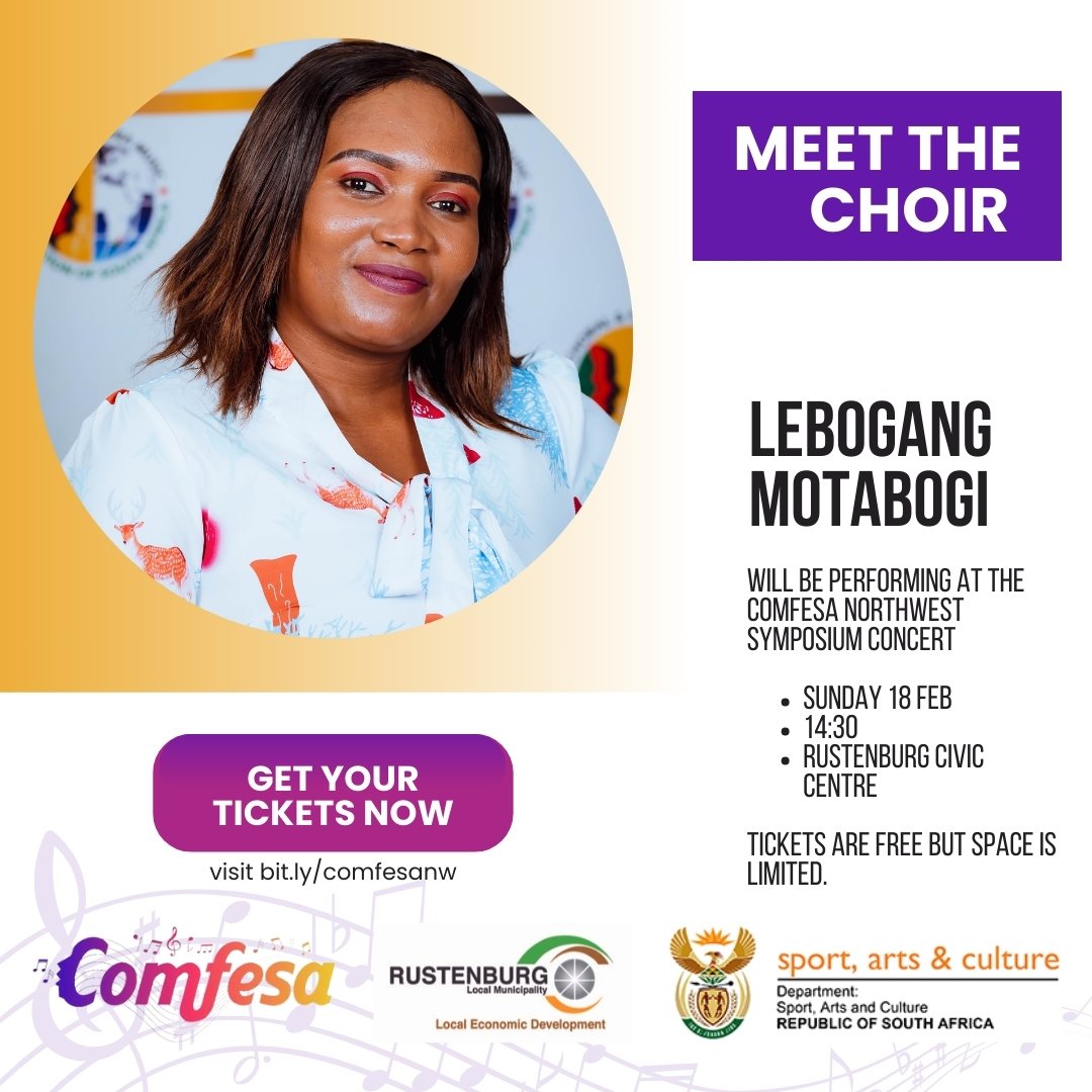 COMFESA North West Symposium Choir 2024 Lebogang Motabogi Poster