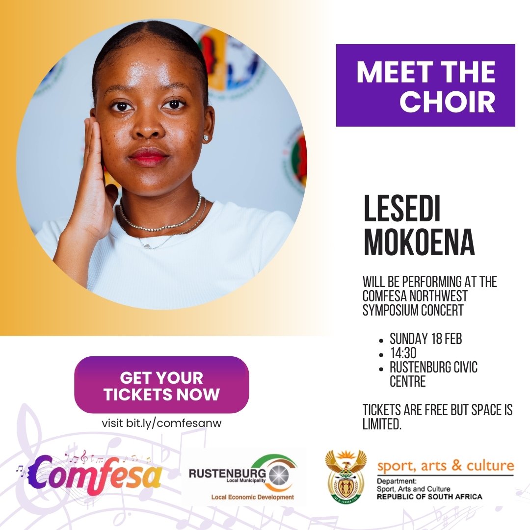 COMFESA North West Symposium Choir 2024 Lesedi Mokoena Poster