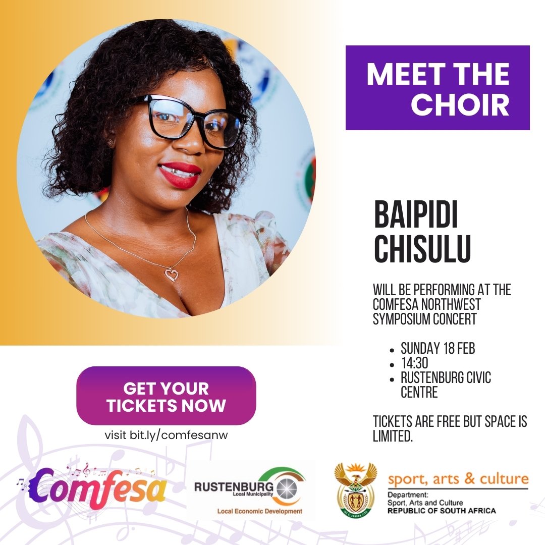 COMFESA North West Symposium Choir 2024 Baipidi Chisulu Poster